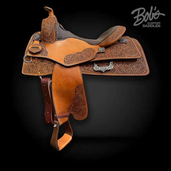 Tim McQuay 627 western reining saddle built for comfort, balance, and precision riding.